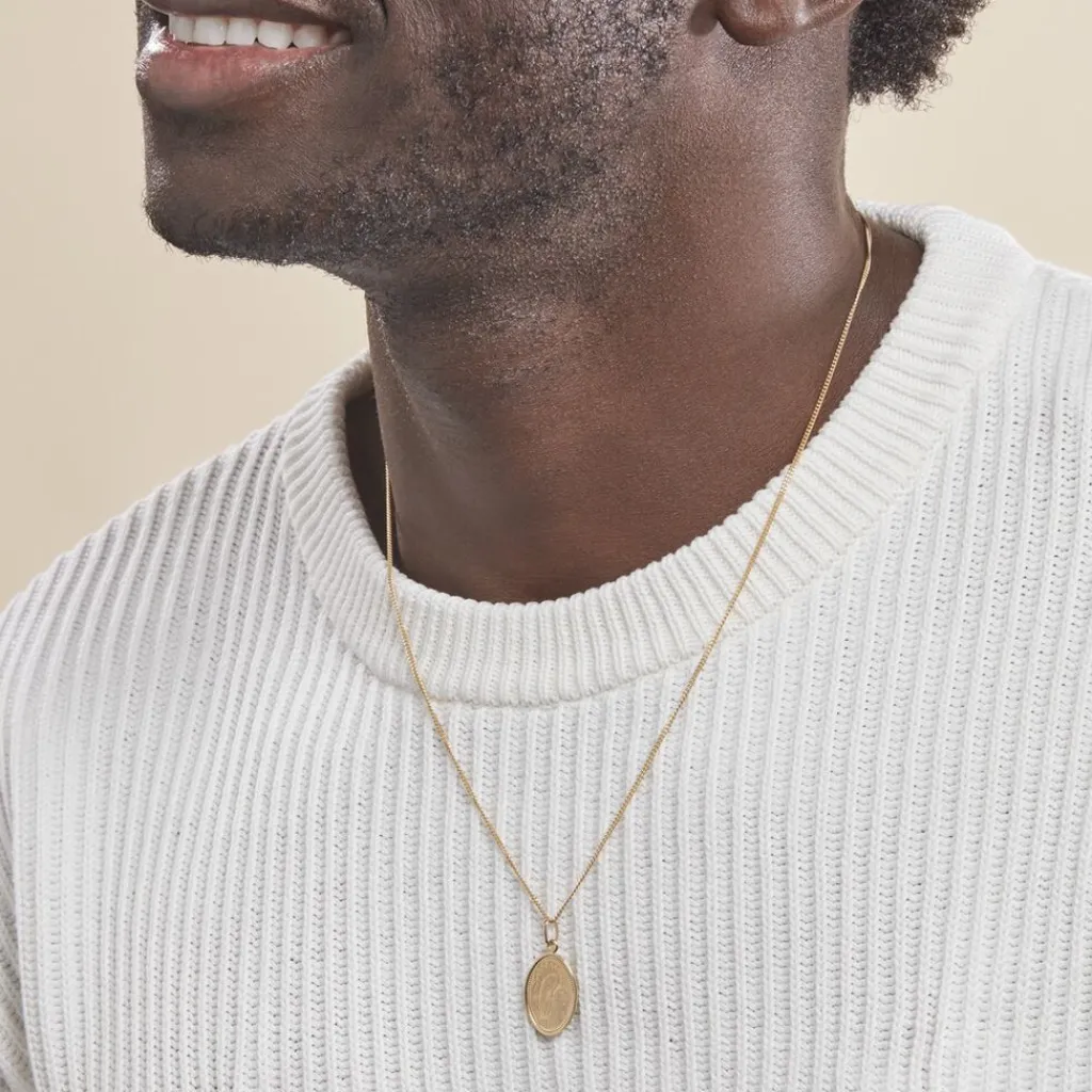 Histoire d'Or Pendentif Or Jaune Vierge A L'enfant New