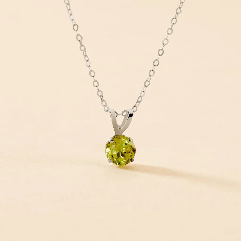 Histoire d'Or Pendentif Pepilla Or Blanc Péridot Online