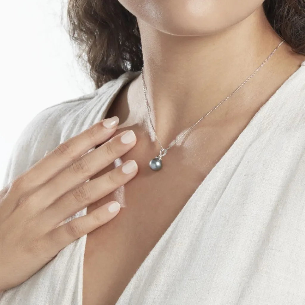 Histoire d'Or Pendentif Phila Or Blanc Perle De Culture De Tahiti Online