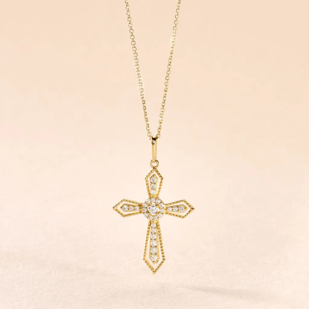 Histoire d'Or Pendentif Phrixus Or Jaune Oxyde De Zirconium Sale