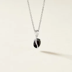 Histoire d'Or Pendentif Prudencia Or Blanc Saphir or blanc saphir noir Discount