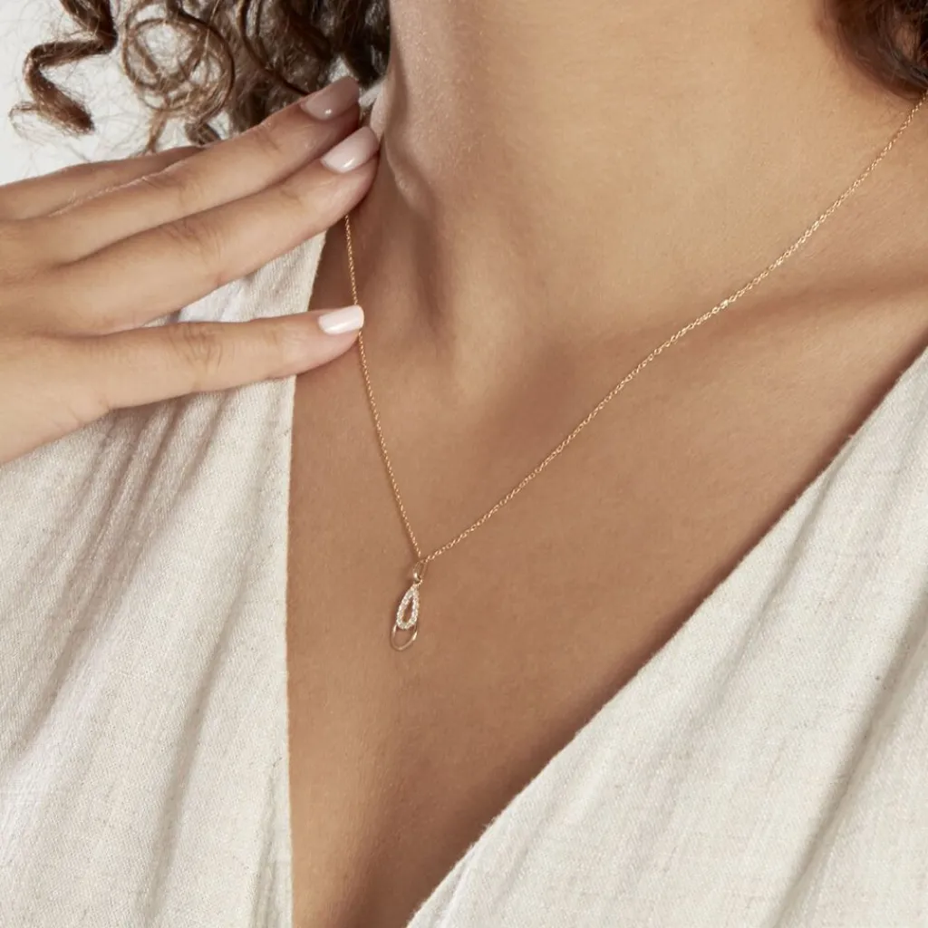 Histoire d'Or Pendentif Revelyne Or Jaune Oxyde De Zirconium Sale