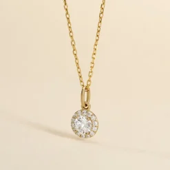 Histoire d'Or Pendentif Seghira Or Jaune Oxyde De Zirconium