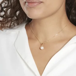 Histoire d'Or Pendentif Sibylle Or Jaune Perle De Culture Discount