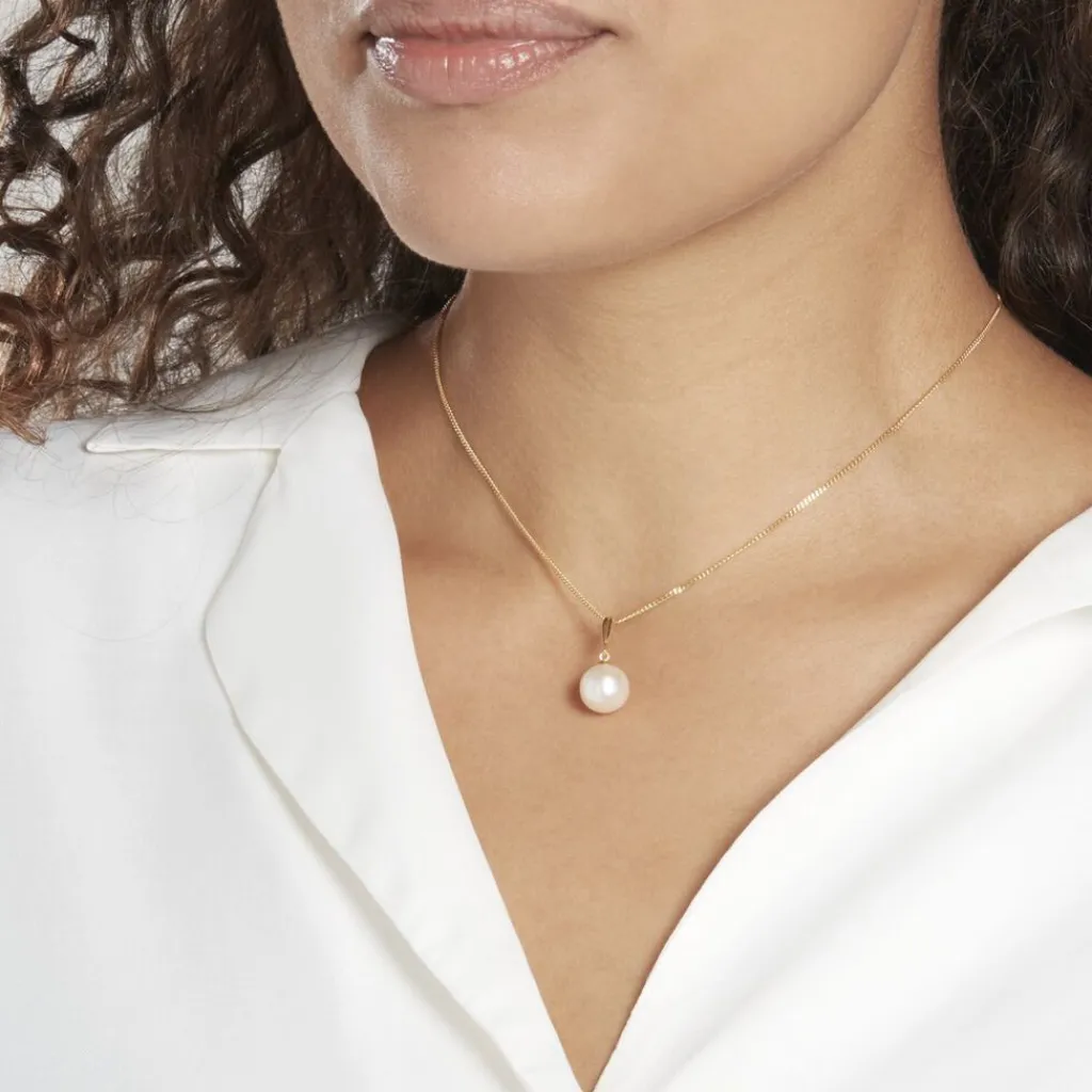 Histoire d'Or Pendentif Sibylle Or Jaune Perle De Culture Discount