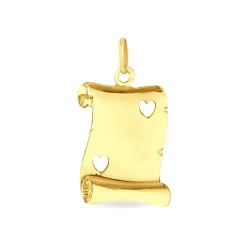 Histoire d'Or Pendentif Sirona Parchemin Message Or Jaune Discount