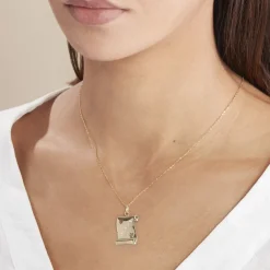 Histoire d'Or Pendentif Sirona Parchemin Message Or Jaune Discount