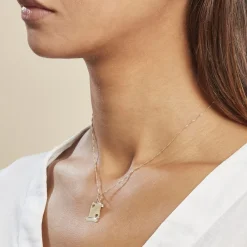 Histoire d'Or Pendentif Sirona Parchemin Message Or Jaune New