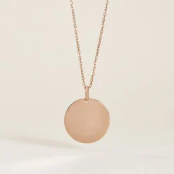 Histoire d'Or Pendentif Sirona Pastille Gravable Or Rose Online