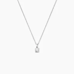 Histoire d'Or Pendentif Solitaire Aphrodite or blanc diamant Best