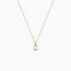 Histoire d'Or Pendentif Solitaire Aphrodite or jaune diamant