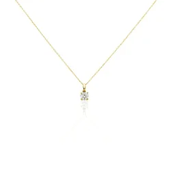Histoire d'Or Pendentif Solitaire Aphrodite or jaune diamant Online