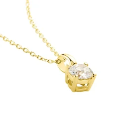 Histoire d'Or Pendentif Solitaire Aphrodite or jaune diamant Online