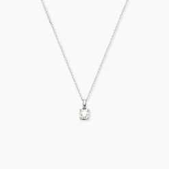 Histoire d'Or Pendentif Solitaire Aphrodite or blanc diamant Clearance