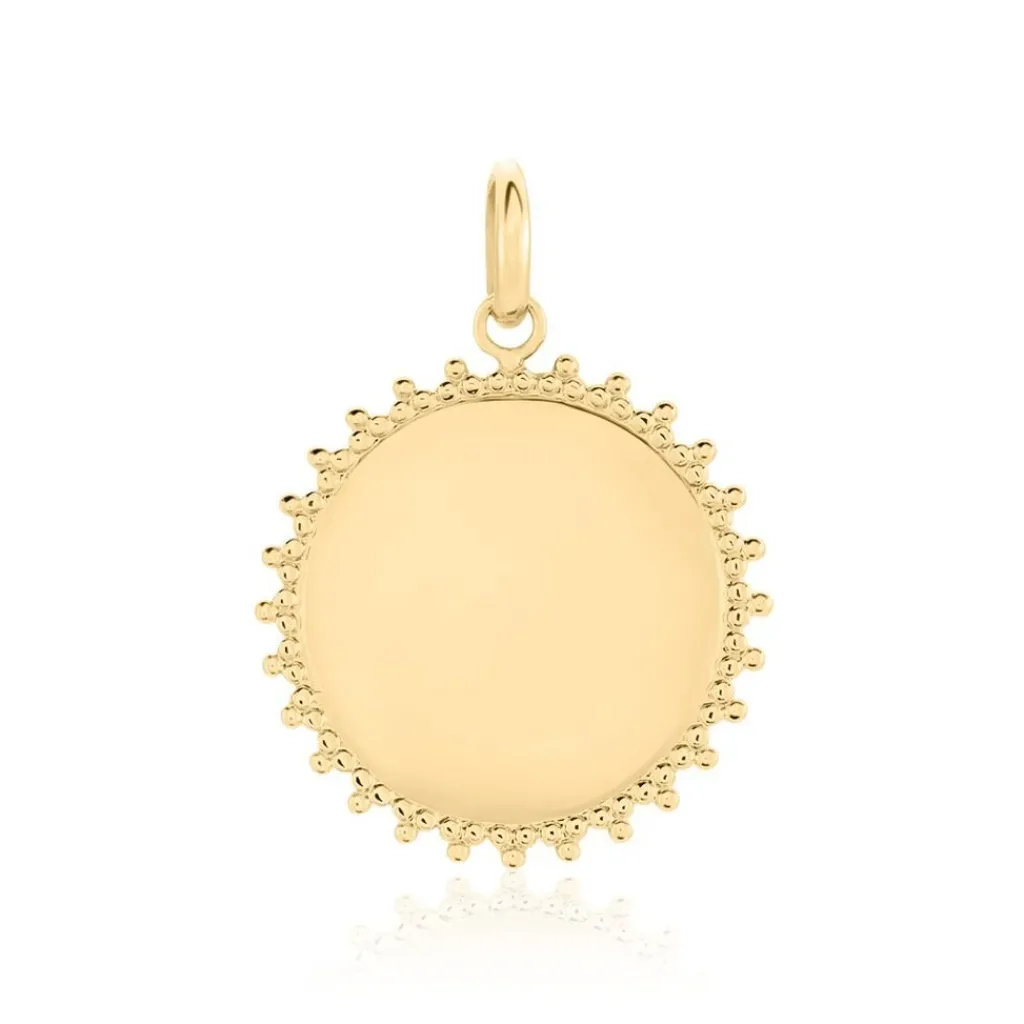Histoire d'Or Pendentif Sunny Plaque Or Doré plaque or jaune