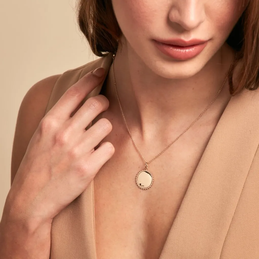 Histoire d'Or Pendentif Sunny Plaque Or Doré plaque or jaune