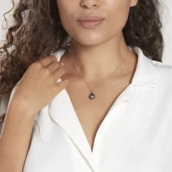 Histoire d'Or Pendentif Syana Or Blanc Perle De Culture De Tahiti or blanc perle nacre noire Clearance