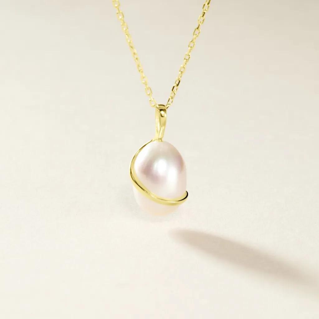 Histoire d'Or Pendentif Tourbillon Or Jaune Perle De Culture Best