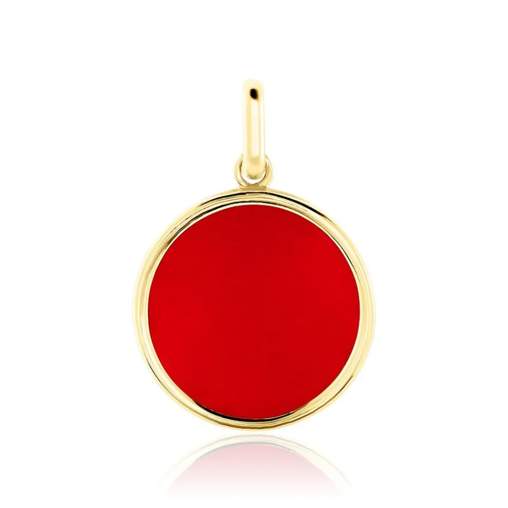 Histoire d'Or Pendentif Ultane Or Jaune Corail or jaune corail corail Hot