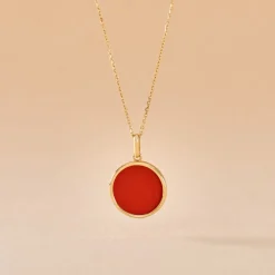 Histoire d'Or Pendentif Ultane Or Jaune Corail or jaune corail corail Hot