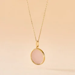 Histoire d'Or Pendentif Ultane Or Jaune Calcédoine or jaune calcédoine p&ecirc;che Outlet