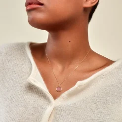 Histoire d'Or Pendentif Ultane Or Jaune Calcédoine or jaune calcédoine p&ecirc;che Outlet