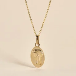 Histoire d'Or Pendentif Vierge Ovale Or Jaune Hot