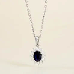 Histoire d'Or Pendentif Vladimir Or Blanc Saphir Et Diamant Online