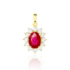 Histoire d'Or Pendentif Vladimir Et Diamant or jaune rubis Outlet