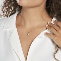 Histoire d'Or Pendentif Vladimir Diamants or jaune emeraude Outlet