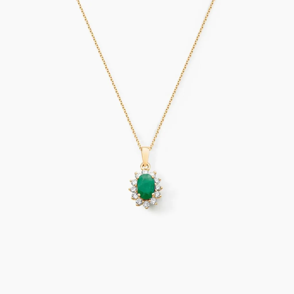 Histoire d'Or Pendentif Vladimir Or Jaune Rubis Diamants or jaune emeraude Clearance