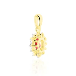 Histoire d'Or Pendentif Vladimir Diamants or jaune rubis Best