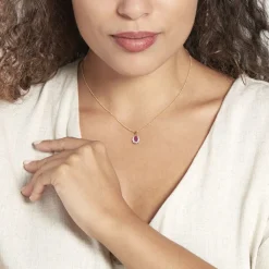 Histoire d'Or Pendentif Vladimir Diamants or jaune rubis Best