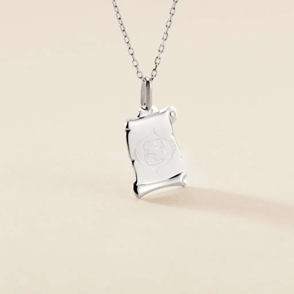Histoire d'Or Pendentif Zodiaque Parchemin Argent Blanc Best