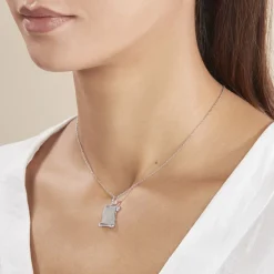 Histoire d'Or Pendentif Zodiaque Parchemin Argent Blanc Online