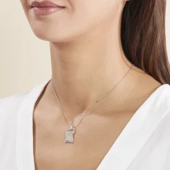 Histoire d'Or Pendentif Zodiaque Parchemin Argent Blanc