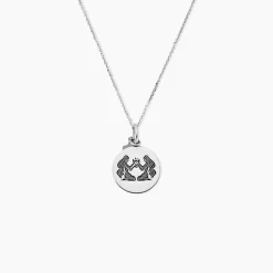 Histoire d'Or Pendentif Zodiaque Rond Argent Blanc Sale
