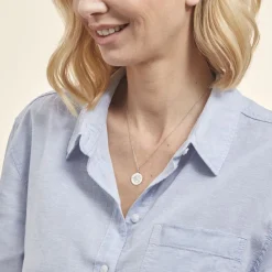 Histoire d'Or Pendentif Zodiaque Rond Argent Blanc