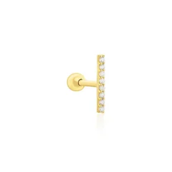 Histoire d'Or Piercing Barak Or Jaune Oxyde De Zirconium Hot