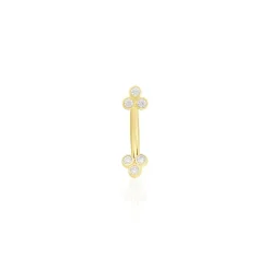 Histoire d'Or Piercing Brigid Or Jaune Oxyde De Zirconium
