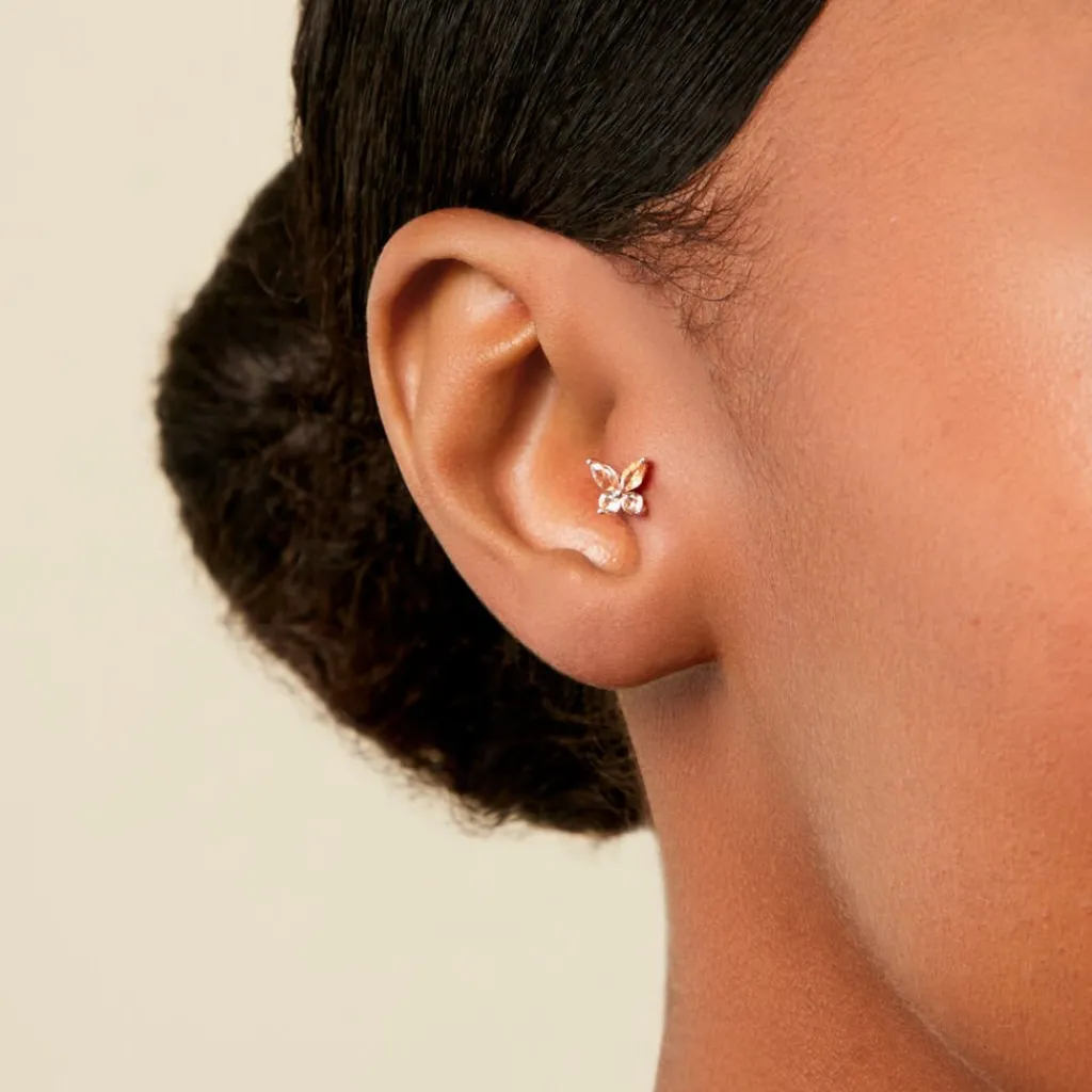 Histoire d'Or Piercing Clairette Argent Blanc Oxyde De Zirconium Online