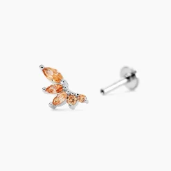 Histoire d'Or Piercing Claudelle Argent Blanc Oxyde De Zirconium Discount