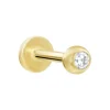 Histoire d'Or Piercing De Labret Or Jaune Acanta Oxyde De Zirconium Best