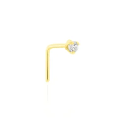 Histoire d'Or Piercing De Nez Fethi Serti Griffe Or Jaune Oxyde De Zirconium Sale