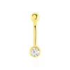 Histoire d'Or Piercing De Nombril Jan Or Jaune Oxyde De Zirconium Outlet
