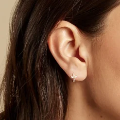 Histoire d'Or Piercing D'oreille Unitaire Cyrano Or Jaune Oxyde De Zirconium Sale