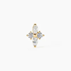 Histoire d'Or Piercing D'oreille Unitaire Eugênia Or Jaune Oxyde De Zirconium Sale