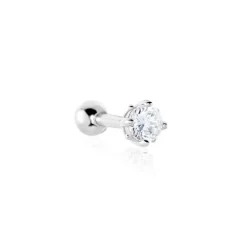 Histoire d'Or Piercing D'oreilles Joanina 2 or blanc oxyde Sale