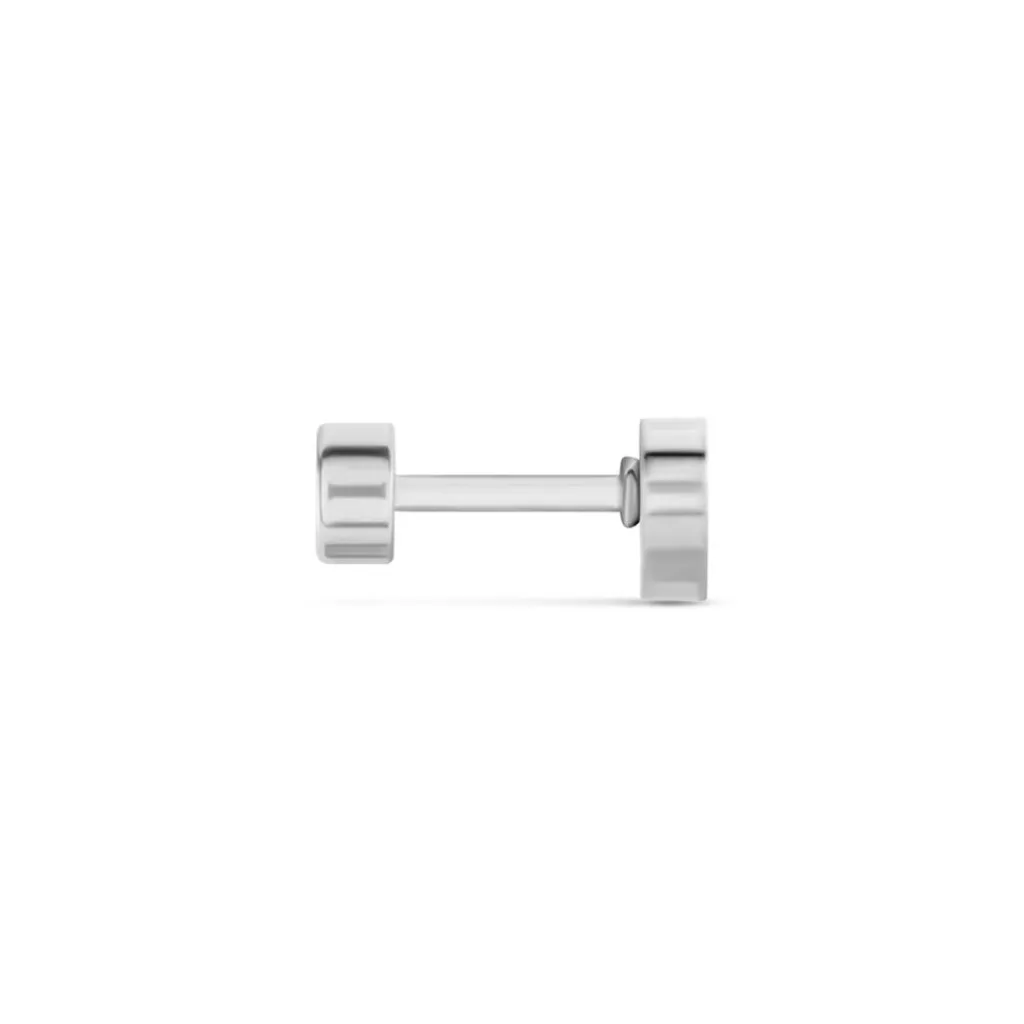 Histoire d'Or Piercing D'oreilles Unitaire Acier Blanc Coos Hot