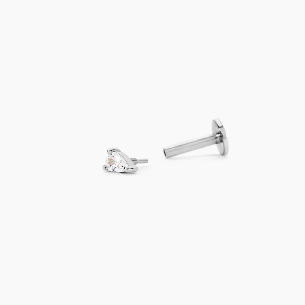 Histoire d'Or Piercing Dulcy Argent Blanc Oxyde De Zirconium Best